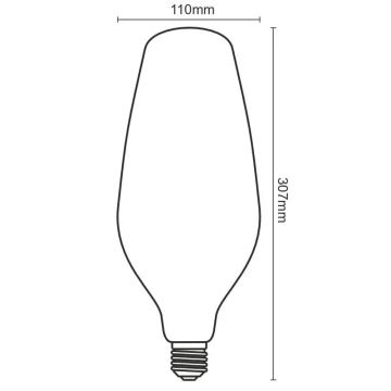 LED-Glühbirne FILAMENT BUMPED VINTAGE BT110 E27/4W/230V 2000K