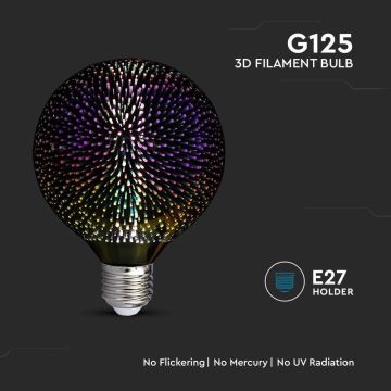 LED-Glühbirne FILAMENT G125 E27/4W/230V 3000K