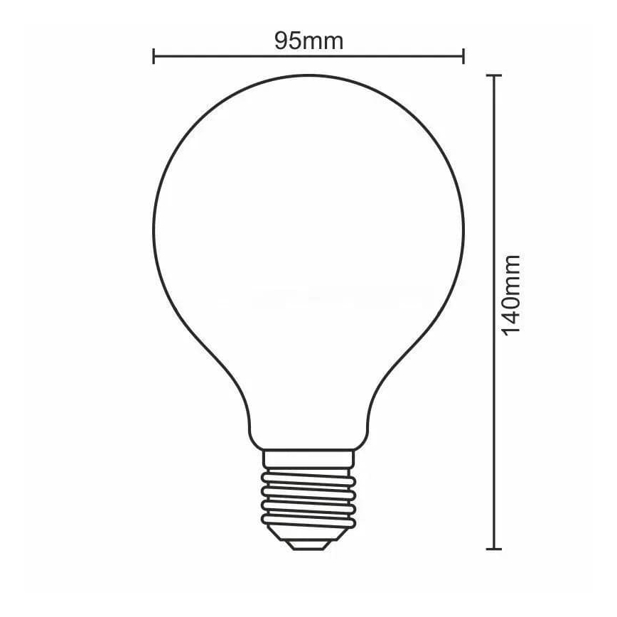 LED-Glühbirne FILAMENT G95 E27/11W/230V 4000K