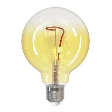 LED-Glühbirne FILAMENT SHAPE G95 E27/4W/230V 1800K gelb