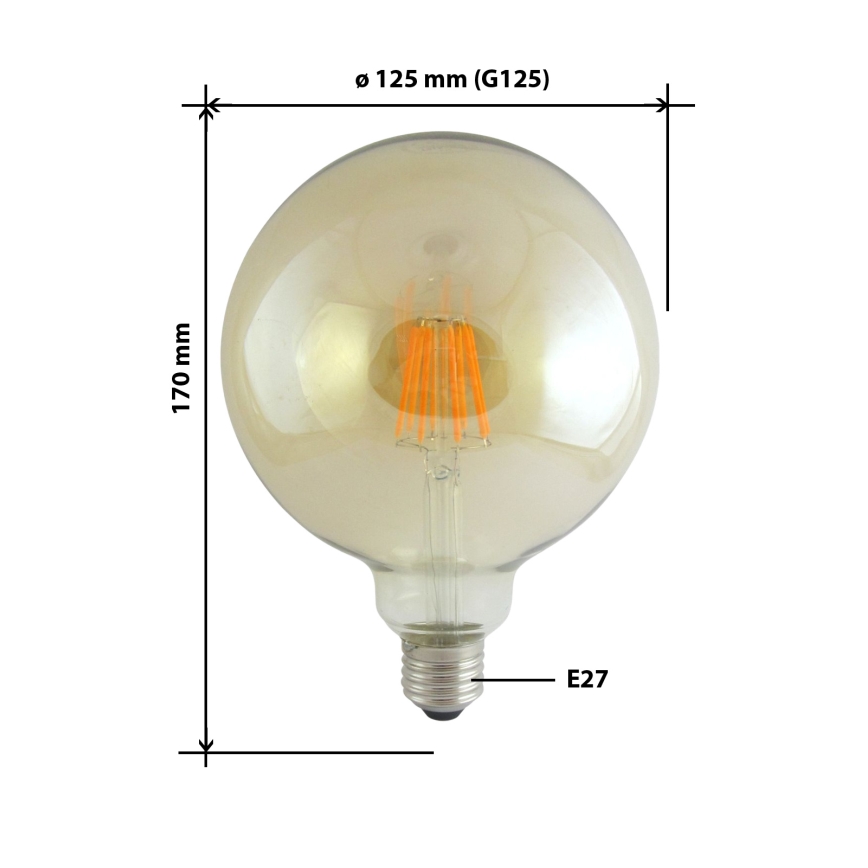 LED Glühbirne FILAMENT VINTAGE E27/10W/230V 2000K