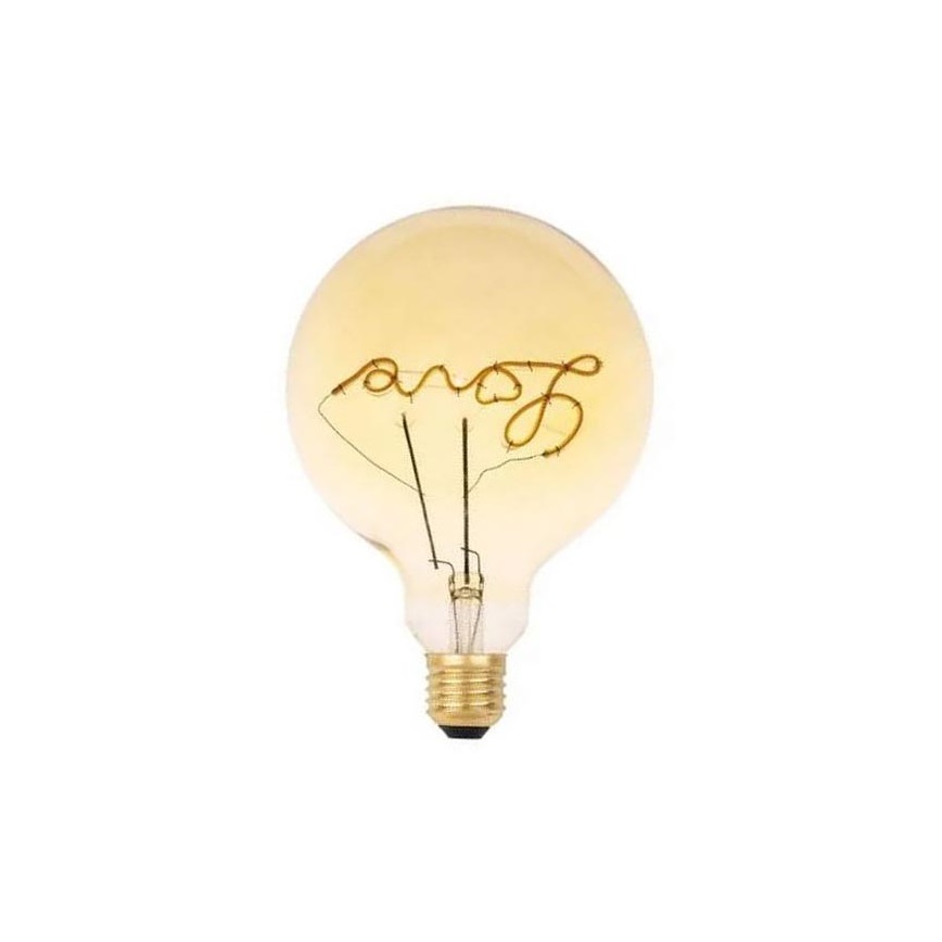 LED-Glühbirne FILAMENT VINTAGE LOVE G125 E27/2W/230V 2000K