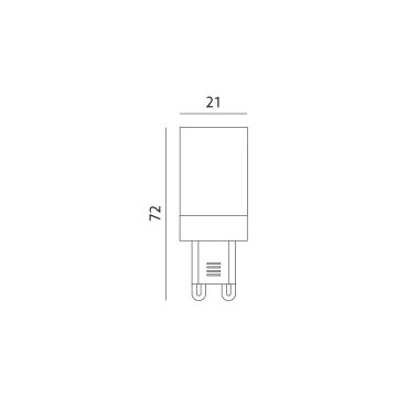 LED Glühbirne G9/6W/230V 6000K