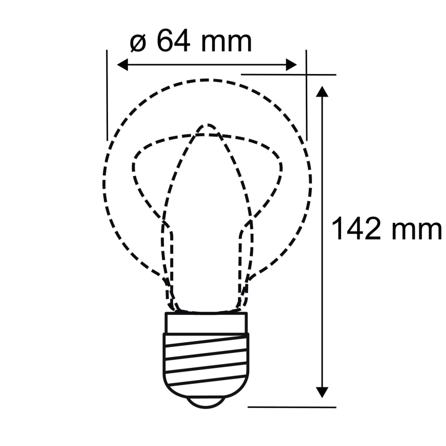 LED Glühbirne INNER ST64 E27/3,5W/230V 1800K - Paulmann 28880