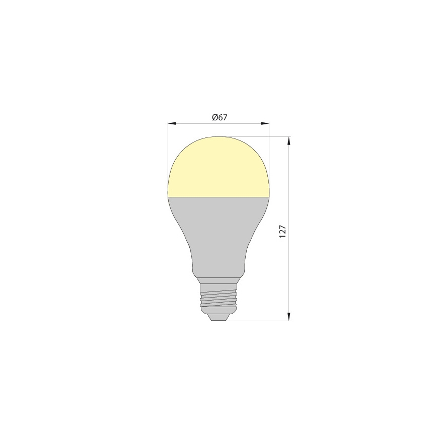 LED Glühbirne LEDSTAR ECO E27/12W/230V