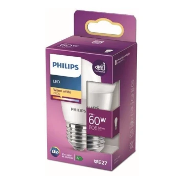 LED-Glühbirne Philips P48 E27/7W/230V 2700K