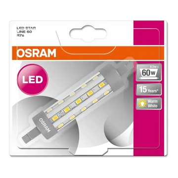 LED-Glühbirne R7s/6,5W/230V 2700K - Osram 118 mm