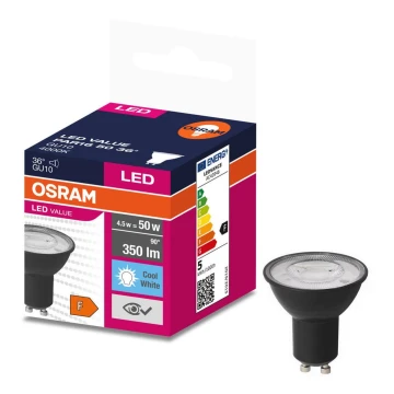 LED Glühbirne VALUE PAR16 GU10/4,5W/230V 6500K 36° - Ledvance