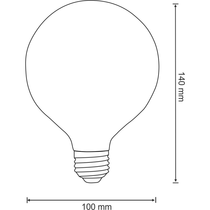 LED-Glühbirne VINTAGE AMBER E27/4W/230V G100 2700K