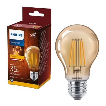LED Glühbirne VINTAGE Philips A60 E27/4W/230V 2700K