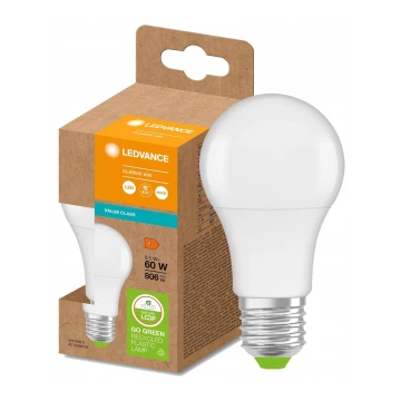 LED Glühlampe aus recyceltem Kunststoff A60 E27/8,5W/230V 4000K - Ledvance