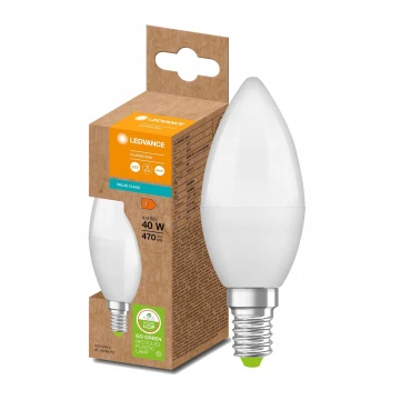 LED-Glühlampe aus recyceltem Kunststoff B40 E14/4,9W/230V 4000K - Ledvance