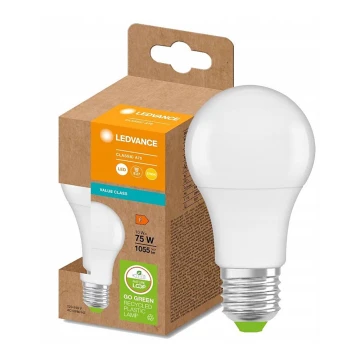 LED-Glühlampe aus recyceltem Kunststoff E27/10W/230V 2700K - Ledvance