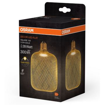 LED-Glühlampe DECOR FLAT E27/3,5W/230V 2700K golden - Osram