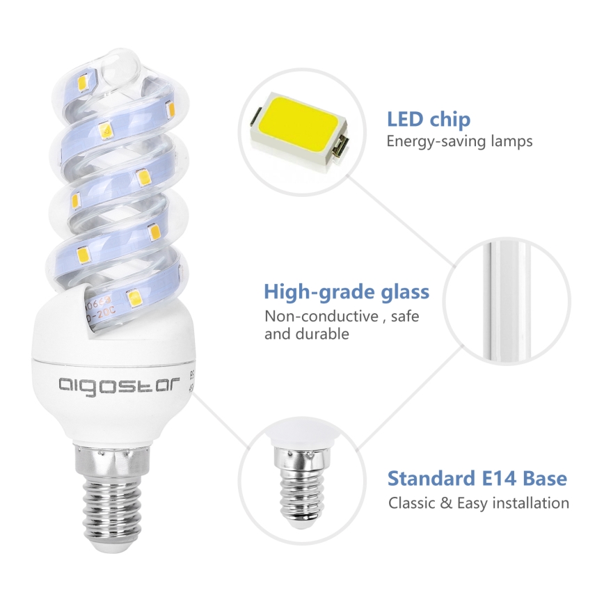 LED-Glühlampe E14/7W/230V 3000K - Aigostar