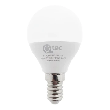 LED-Glühlampe Qtec P45 E14/5W/230V 2700K