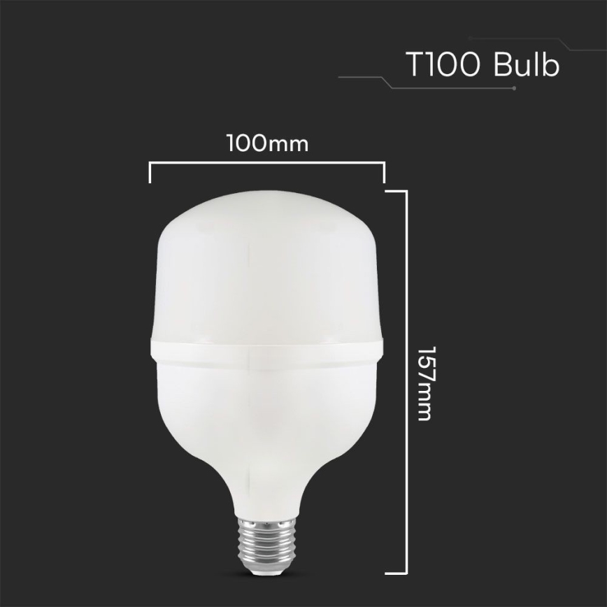 LED-Glühlampe T100 E27/30W/230V 4000K