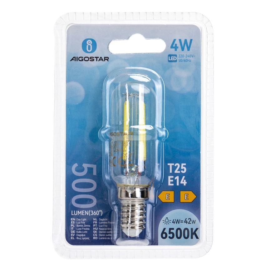 LED-Glühlampe T25 E14/4W/230V 6500K - Aigostar
