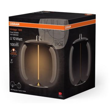 LED-Glühlampe VINTAGE FILAMENT E27/4W/230V 2700K Rauch- - Osram