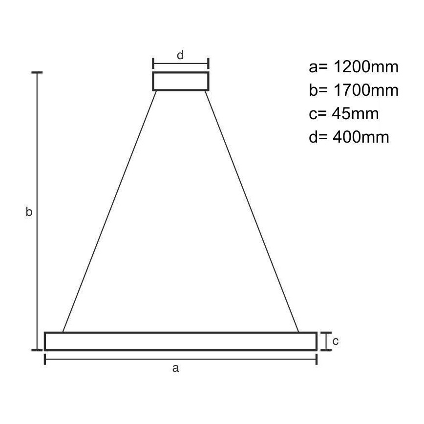 LED-Hängeleuchte an Schnur LED/22W/230V 4000K 120 cm Buche/Massivholz