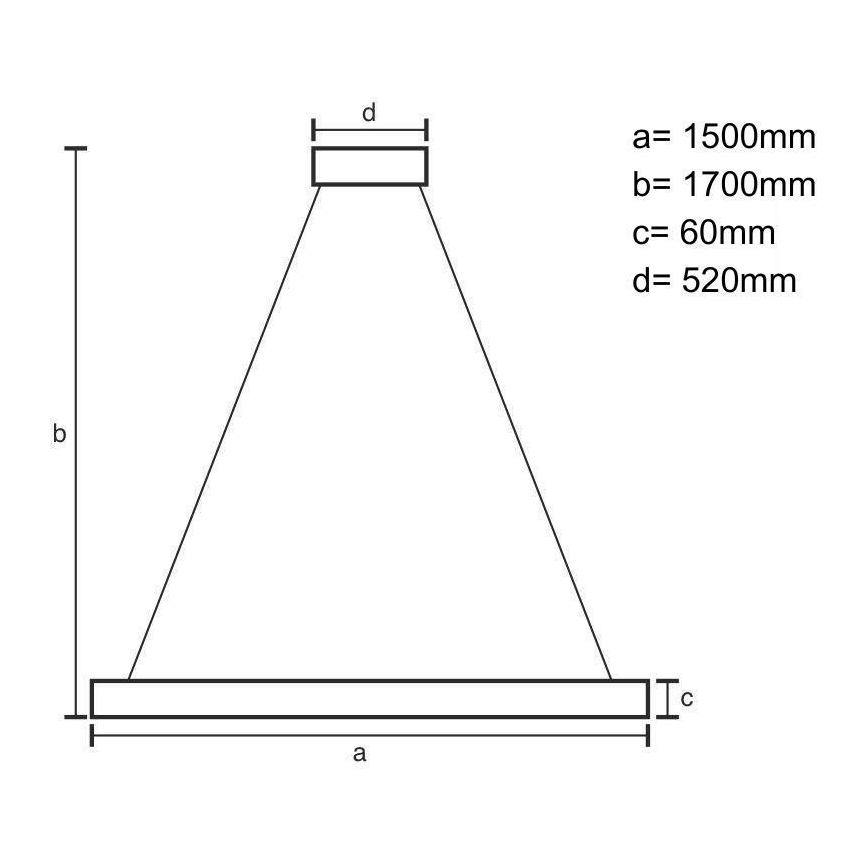 LED-Hängeleuchte an Schnur LED/26W/230V 4000K 150 cm Buche/Massivholz