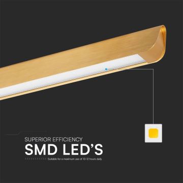 LED-Hängeleuchte an Schnur LED/36W/230V 3000/4000/6400K golden