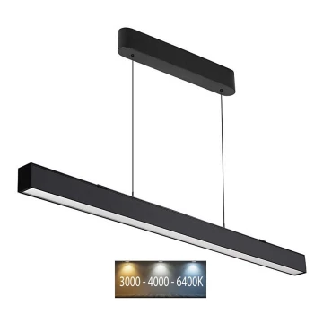 LED-Hängeleuchte an Schnur LED/40W/230V 3000/4000/6400K schwarz