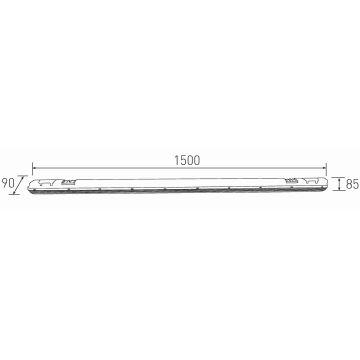 LED-Hochleistungs-Leuchtstofflampe DUST LED/58W/230V 4000K 150 cm IP65