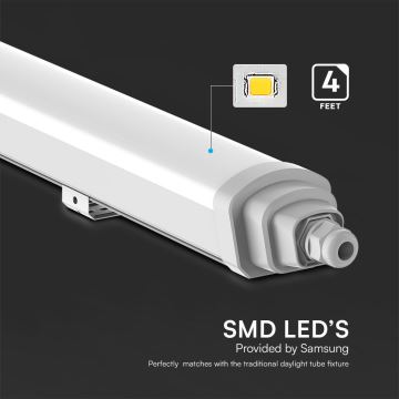 LED-Hochleistungs-Leuchtstofflampe SAMSUNG CHIP LED/36W/230V 4000K IP65 120 cm