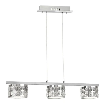 LED-Kristall-Kronleuchter an Schnur ALEX 3xLED/15W/230V