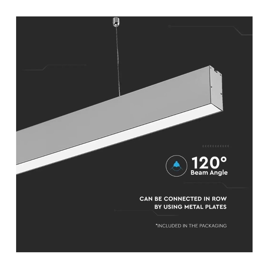 LED-Kronleuchter an einer Schnur SAMSUNG CHIP LED/40W/230V 4000K silber