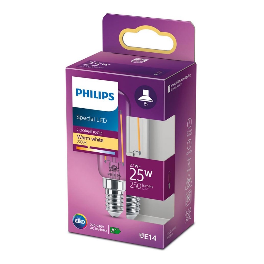 LED-Kühlschranklampe VINTAGE Philips T25L E14/2,1W/230V 2700K