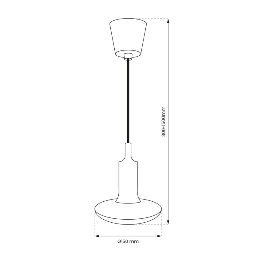 LED-Lampe E27/15W/230V 6000K + Stromkabel