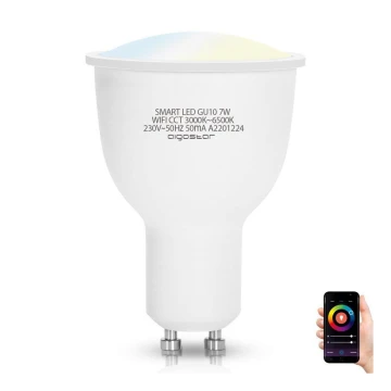 LED-Lampe GU10/7W/230V 3000-6500K Wi-Fi - Aigostar