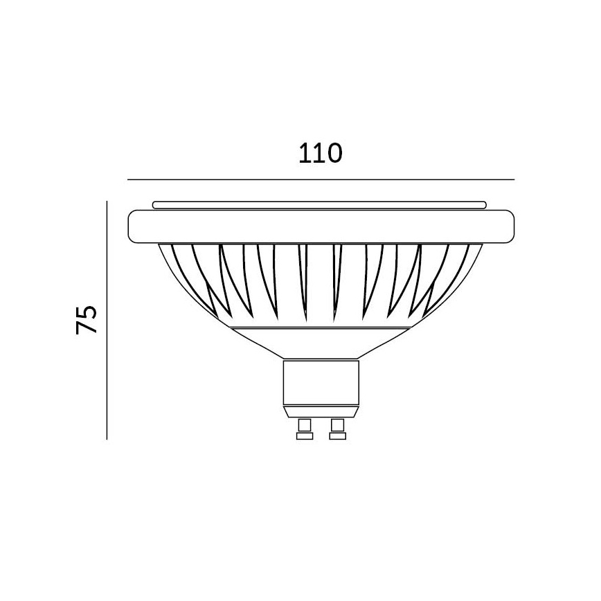 LED-Leuchtmittel ES111 GU10/15W/230V 4000K