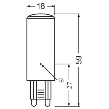 LED-Leuchtmittel G9/4W/230V 2700K - Osram