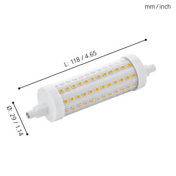 LED-Leuchtmittel R7S/12W/230V 2700K - Eglo 11833