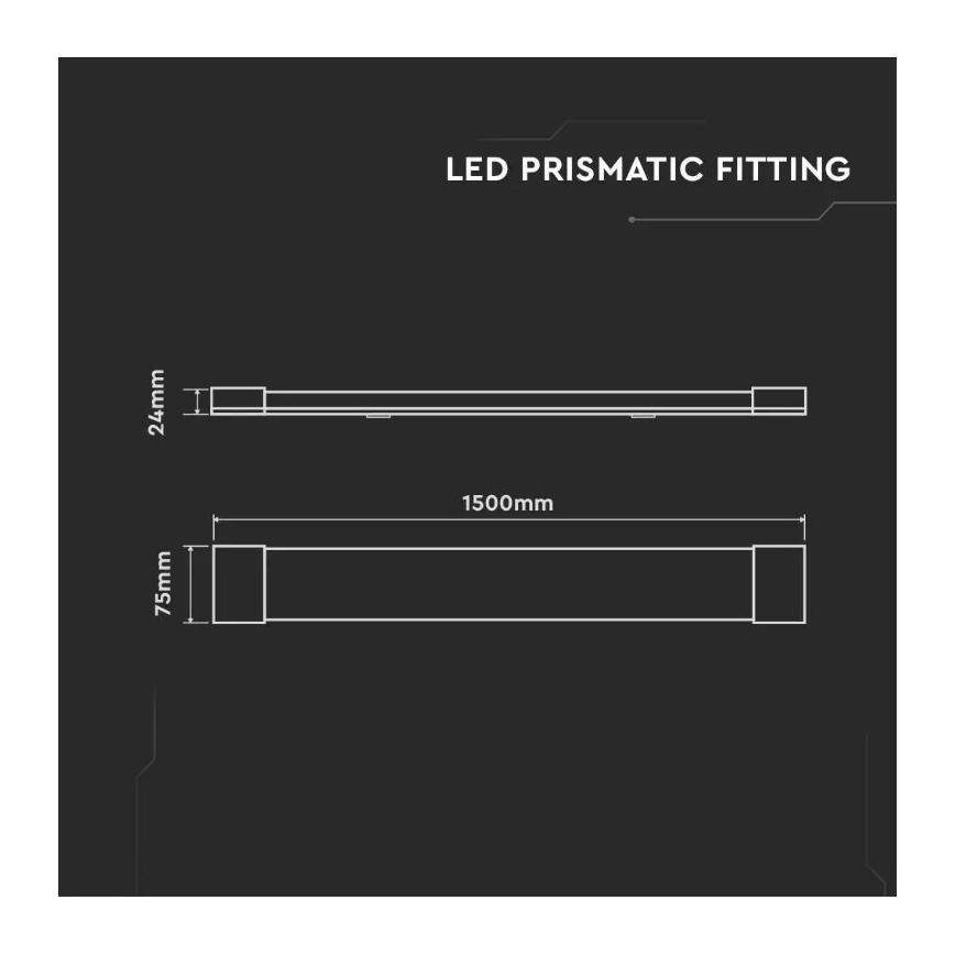 LED-Leuchtstoffröhre SAMSUNG CHIP LED/50W/230V 6500K 150 cm