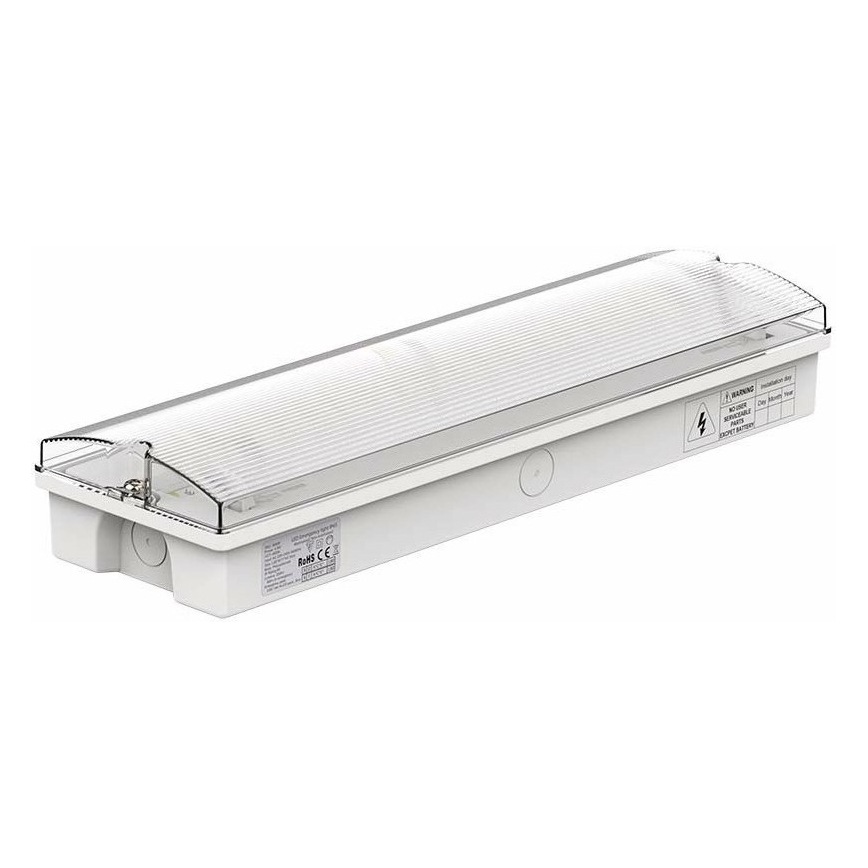 LED-Notleuchte mit regelmäßiger Funktionsprüfung EMERGENCY EXIT LED/3W/230V 6400K IP65