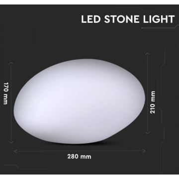 LED RGB Dimmbare Außenlampe LED/1W/230V 28cm IP67 + FB