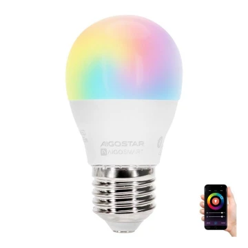 LED-RGBW-Glühbirne G45 E27/6,5W/230V 2700-6500K - Aigostar
