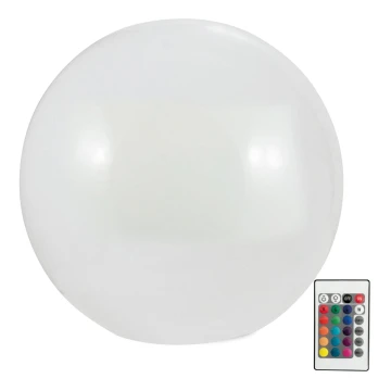 LED RGBW Solarlampe BALL LED/1,2V d 40 cm IP65 + Fernbedienung