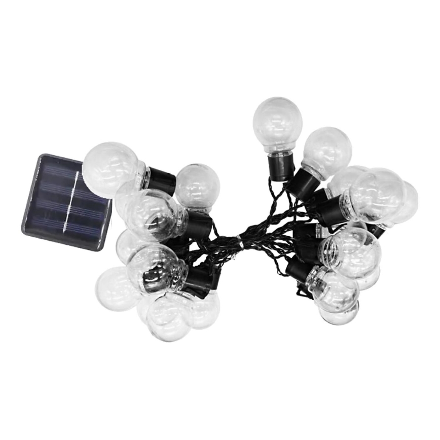 LED - Solar-Lichterkette 20xLED/0,12W/1,2V 1xAA IP44 3000K