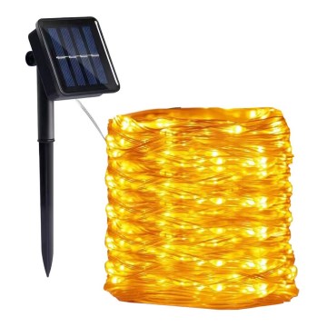 LED - Solar-Lichterkette 300xLED/0,12W/1,2V 1xAA 27 m IP44 3000K