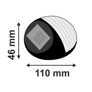 LED-Solarleuchte 2xLED/0,12W/2xAA 6500K IP44