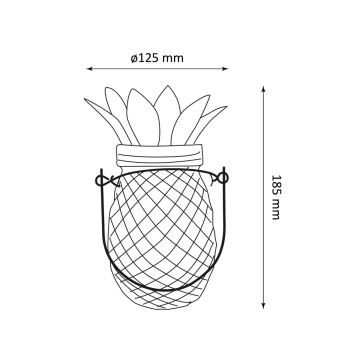 LED-Solarleuchte JAR LED/1,2V IP44 Ananas