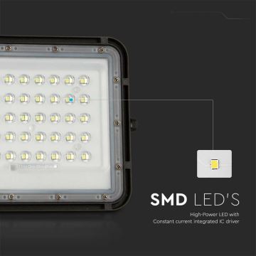 Dimmbarer LED-Solarstrahler für den Außenbereich LED/6W/3,2V IP65 6400K schwarz + Fernbedienung