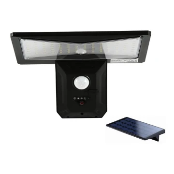 LED-Solarwandleuchte mit Sensor LED/2,6W/5,5V IP65 schwarz