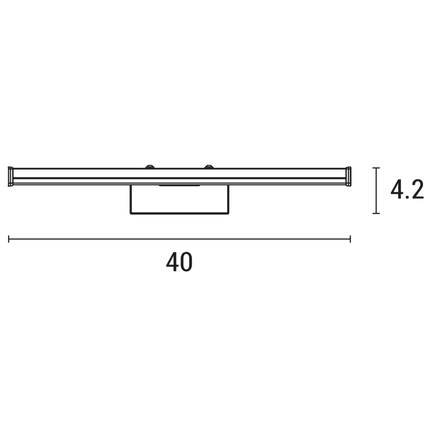 LED-Spiegelbeleuchtung für Badezimmer LED/8W/230V 4000K 40 cm IP44 Chrom