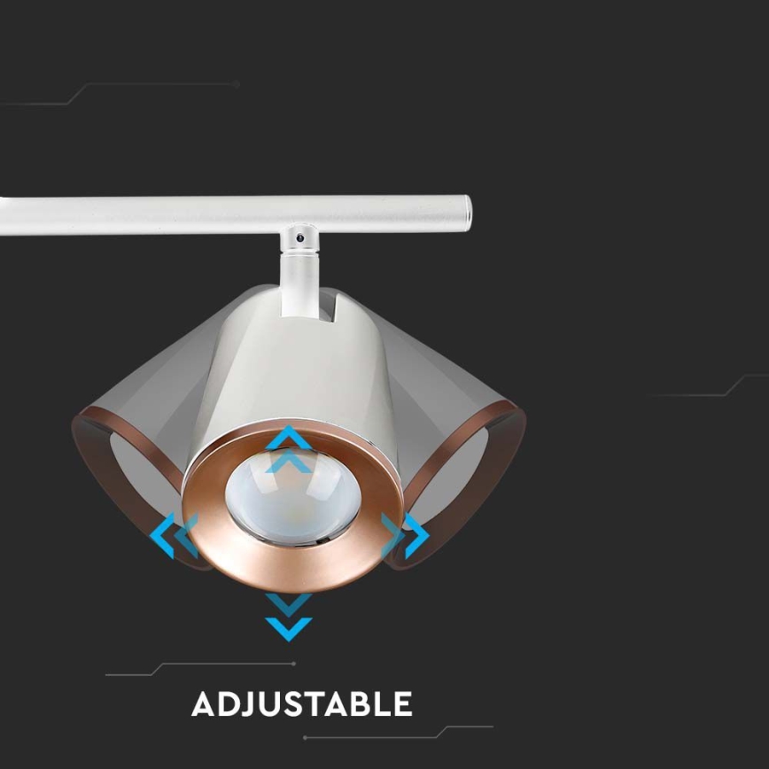 LED Spotleuchte 2xLED/5W/230V 3000K weiß